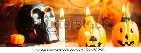 Halloween Background, the format of the banner, wide long