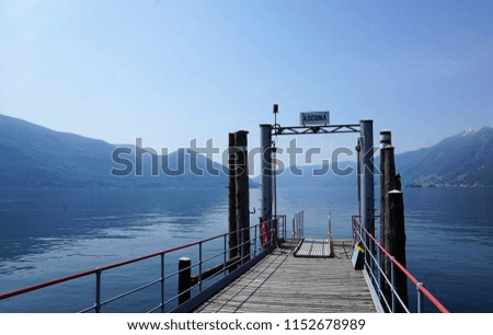 Ascona town in south Switzerland in summer time