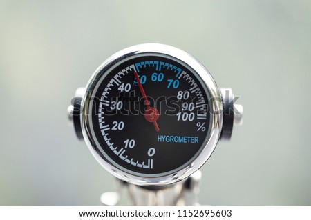 hygrometer close-up isolated Royalty-Free Stock Photo #1152695603