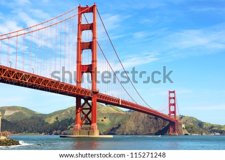 Golden Gate Bridge in San Francisco, California, USA Royalty-Free Stock Photo #115271248