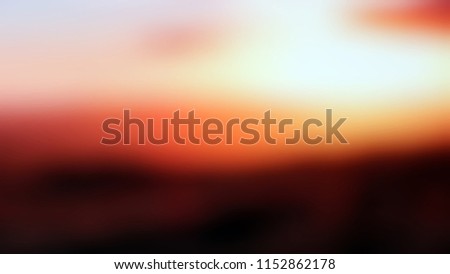 Modern gradient background with degrade fragments and the shape of the painting with sky and earth. Nero black, white lilac, orange, yellow, seal brown, pink and medium carmine color.