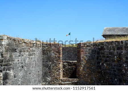 Inside the remains of Charles Fort Kinsale west Cork Ireland