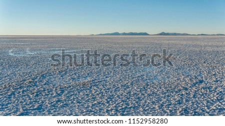 Salar de Uyuni near Colchani. It is the largest salt flat in the World UNESCO World Heritage Site - Altiplano, Bolivia