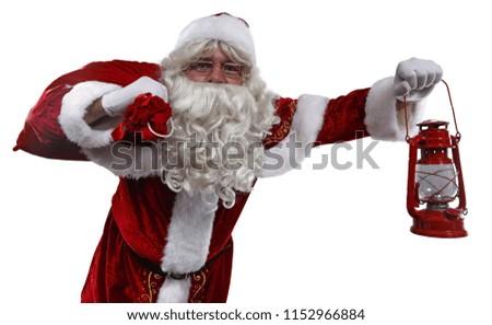 Santa claus and white space 