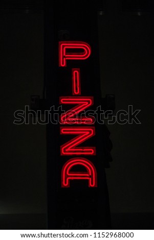 Neon pizza sign from New York