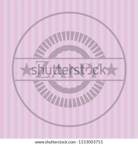 Zany pink emblem