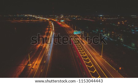 Orlando 417 highway Aerial Night View