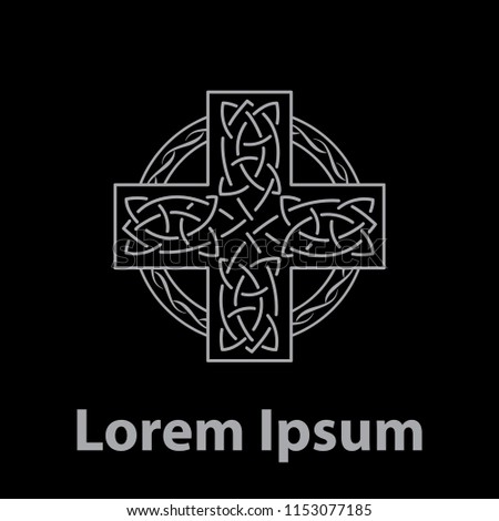 Celtic cross, logo template