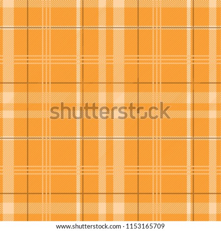 Tartan pattern,Scottish traditional fabric, orange tone background.