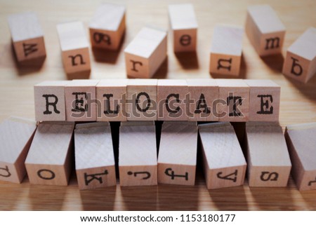Relocate Word In Wooden Cube