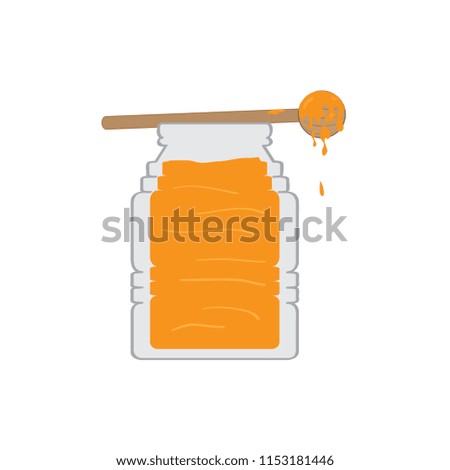 Isolated honey jar icon