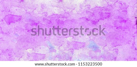 Artwork. Close up of rose pink watercolor painting art background, Abstract watercolor painting art. Hand drawing in color purple on hot toned. Watercolor texture for card or creative banner design.