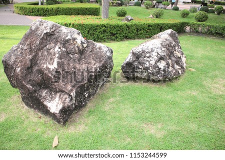 Stones in the garden