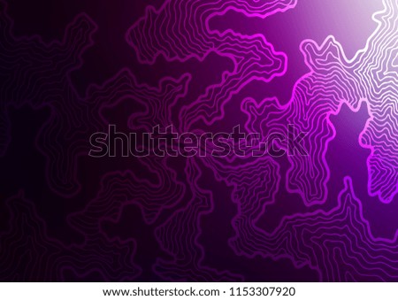 Dark Purple vector pattern with bubble shapes. Shining crooked illustration in marble style. Marble style for your business design.