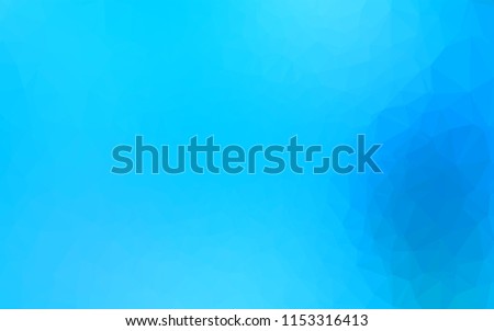 Light BLUE vector abstract polygonal texture. Colorful illustration in abstract style with gradient. The textured pattern can be used for background.