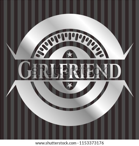 Girlfriend silvery shiny emblem