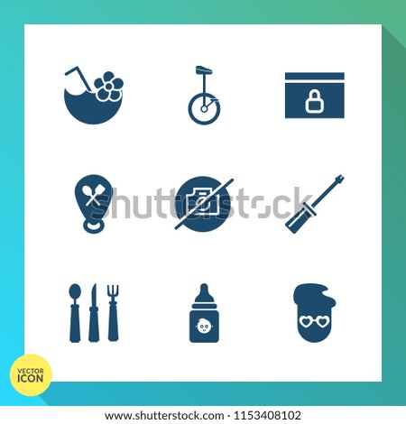 Modern, simple vector icon set on gradient background with repair, construction, nutrition, glass, picture, cold, location, web, spoon, plastic, cocktail, photo, food, work, screwdriver, style icons