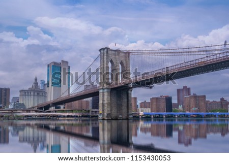 Brooklyn Bridge  Manhattan waterfront  ,New York City