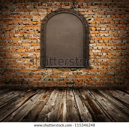 metal template on a Grunge Background