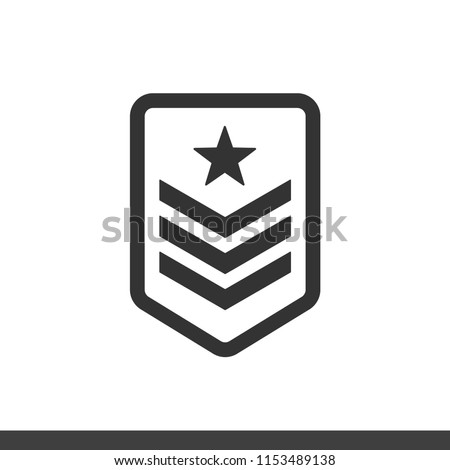 Vector military badge icon