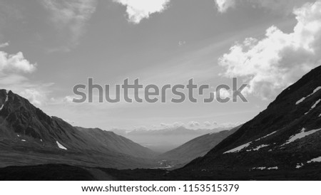 Landscape Nature in Alaska - Black&White