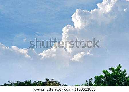 Sky and clouds cotton smoke