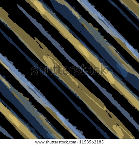 Diagonal Grunge Stripes. Abstract Texture with Brush Strokes. Scribbled Grunge Motif for Fabric, Cloth, Paper Trendy Vector Background.