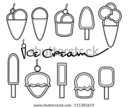 ice cream simple drawing