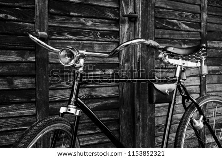Old antique vintage bicycle - vintage effect style pictures
