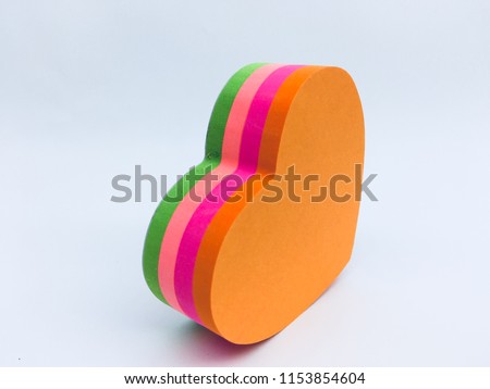 Office stickers. Multicolor notes on white background. Colored sheets of note papers. Sticky notes realistic simple design.