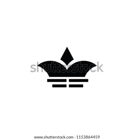 crown vector logo. black crown vector logo