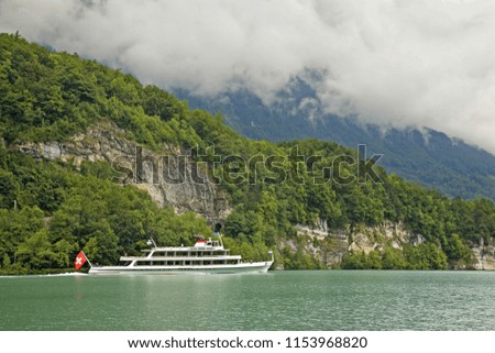 Lake Brienz in Interlaken. Switzerland