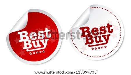 Best buy stickers Royalty-Free Stock Photo #115399933