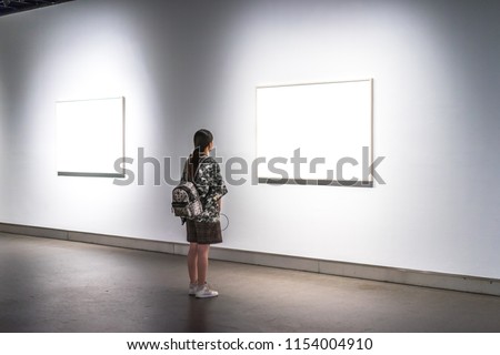 beautiful woman in gallery