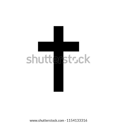 Christian cross vector Royalty-Free Stock Photo #1154133316
