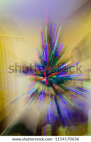 psychedelic Christmas tree
