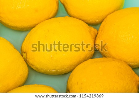 Still life lemon close up