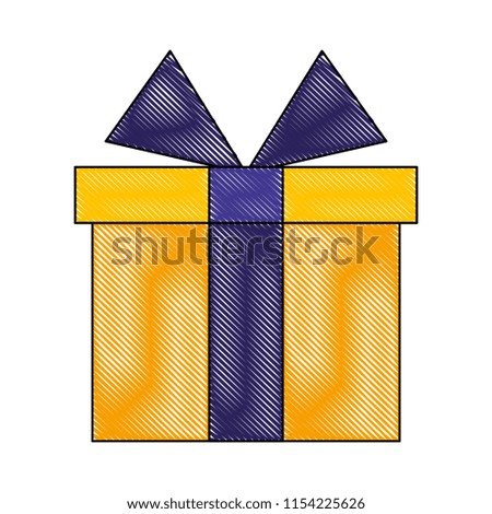 wrapped gift box ribbon decoration