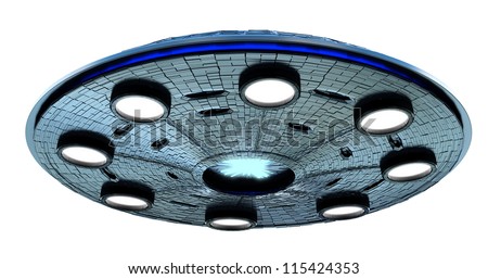 UFO with clipping path