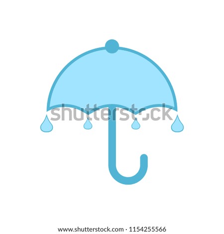 Isolated umbrella weather icon