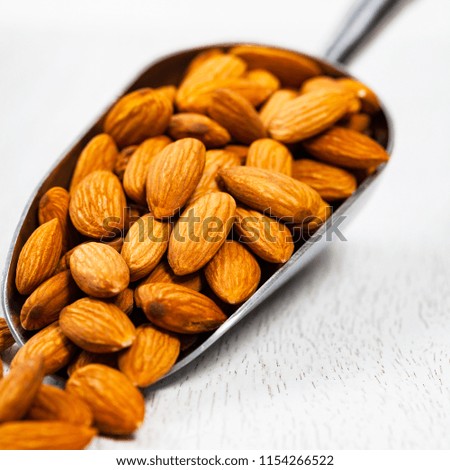 Scoop full of Almonds Nuts