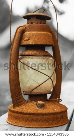 old kerosene lamp