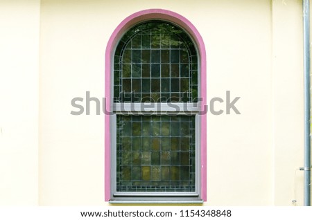 Reflection of building on glass window. Photo taken in Berlin, Germany. 