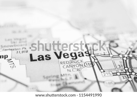 Las Vegas on USA map
