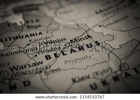 Belarus map background