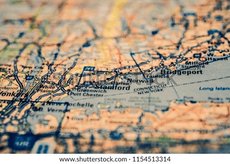 Bridgeport on USA map
