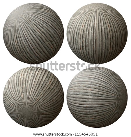 wooden ball isolated on white background