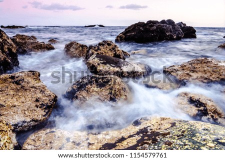 Long Exposure Picture of the Sea Coast in Tenerife