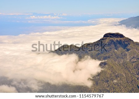 Photo Picture of a Valley in the Canary Islands Roque los Muchachos
