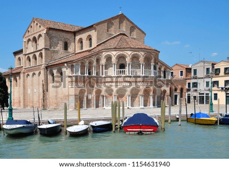 Santa Maria and Donato Church on Murano,Lagoon of Venice,adriatic Sea,Italy